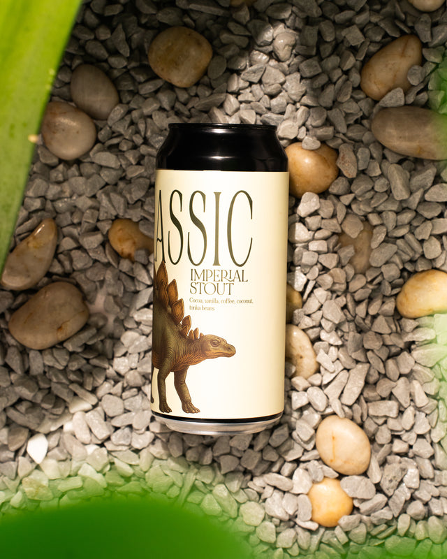 JURASSIC (STOUT 12%) Cocoa, vanilla, coffee, coconut, tonka beans - collab Moersleutel