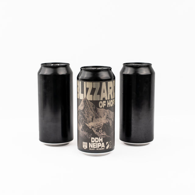Bière blizzard of hops DDH NEIPA aux houblons Galaxy et Vic Secret en collaboration avec outer Range