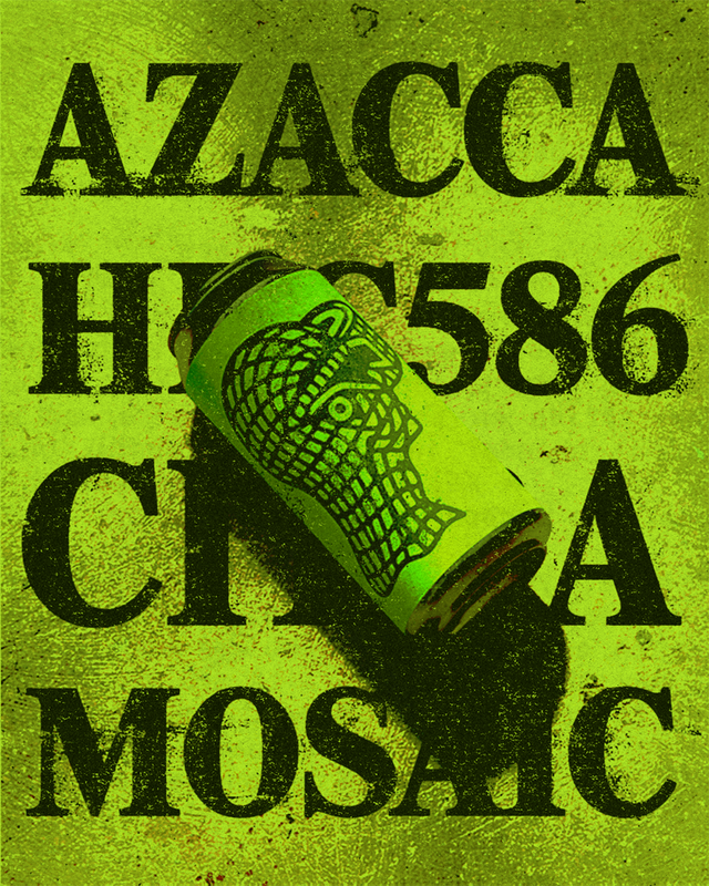 Bière artisanale DIPA houblonnée avec Azacca, Citra, Mosaic, HBC 586