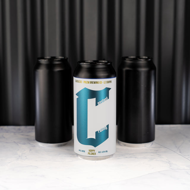 Bière Constant craving est une Hoppy pilsner en collaboration avec la brasserie Le Soupir et Sacrilège. Brassée avec 3 houblons : Tettnanger, Huell Melon, Hallertau Blanc Cryo