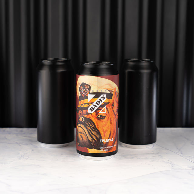 Bière Eplepai saveur tarte tartin imperial stout en collaboration avec la brasserie Bådin.