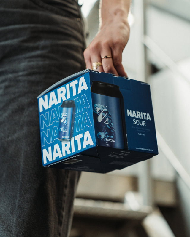 Bière Narita - Coffret cadeau. Bière SOUR pêche blanche, citron, goyave, fruit de la passion