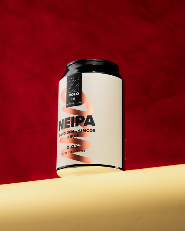 Bière NEIPA sans alcool en collaboration avec la brasserie brulo